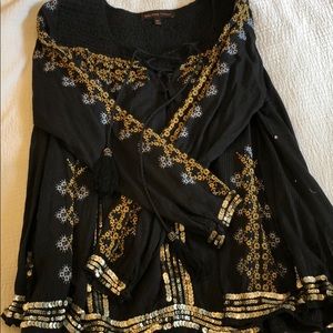 Sequined Kate Moss for Topshop Peasant Top